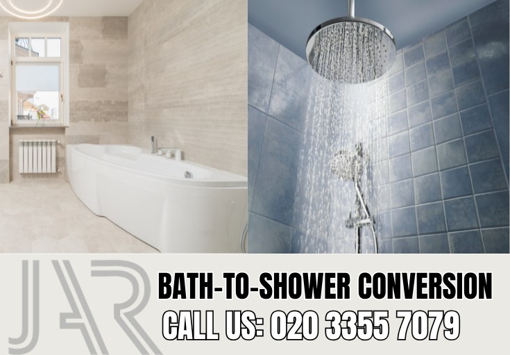 Bath to Shower Conversion by Goldersgreen Bathroom Fitters